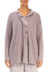 Raw Edge Greige Linen Cardigan 1