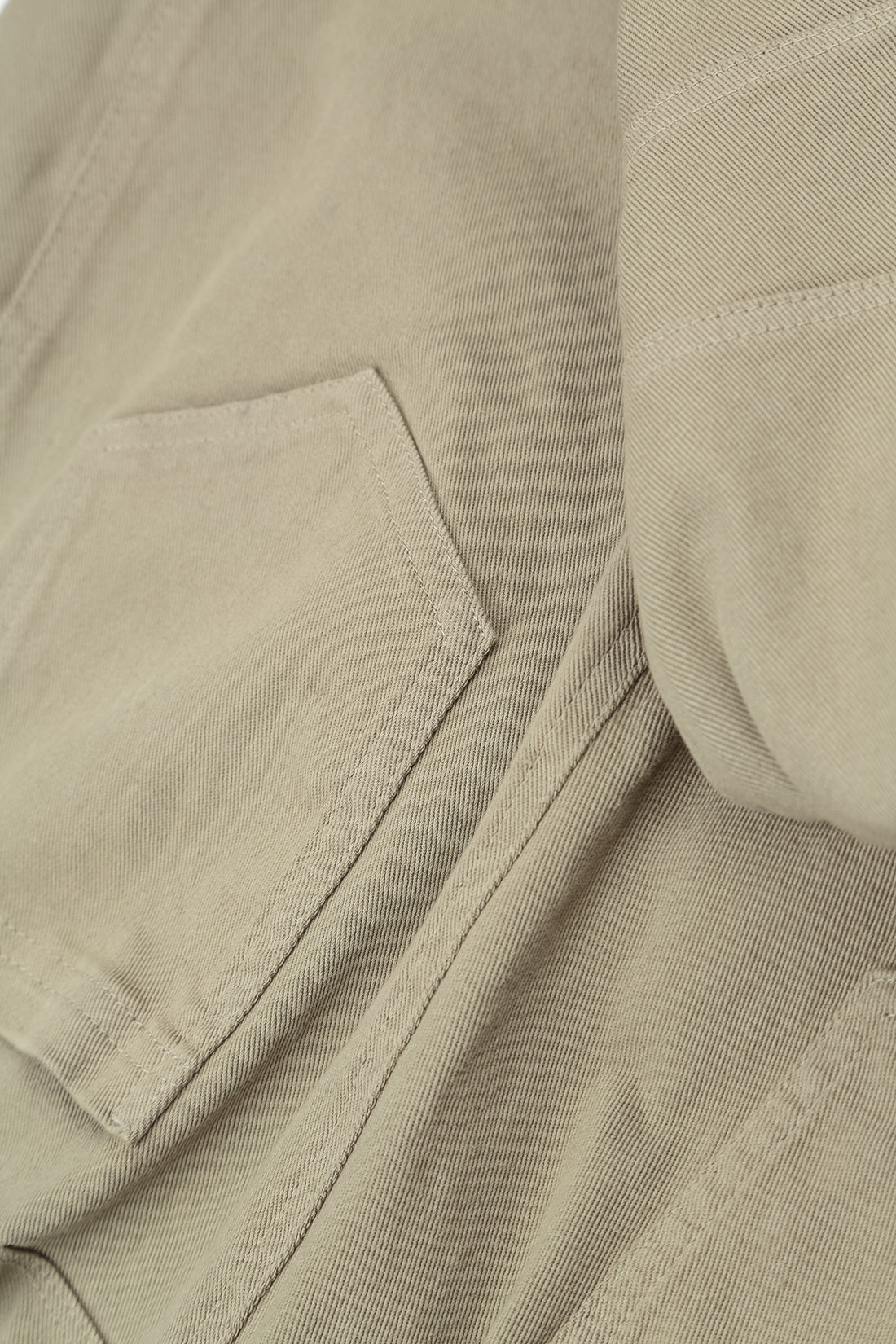 Relaxed Barrel Olive Grey Denim Cotton Trousers 5