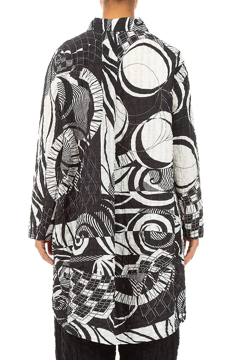 Relaxed Orbit Checkered Linen Cotton Jacket 2