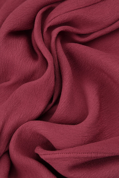 Relaxed Straight Antique Ruby Viscose Trousers 4