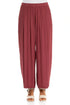 Relaxed Straight Antique Ruby Viscose Trousers 1