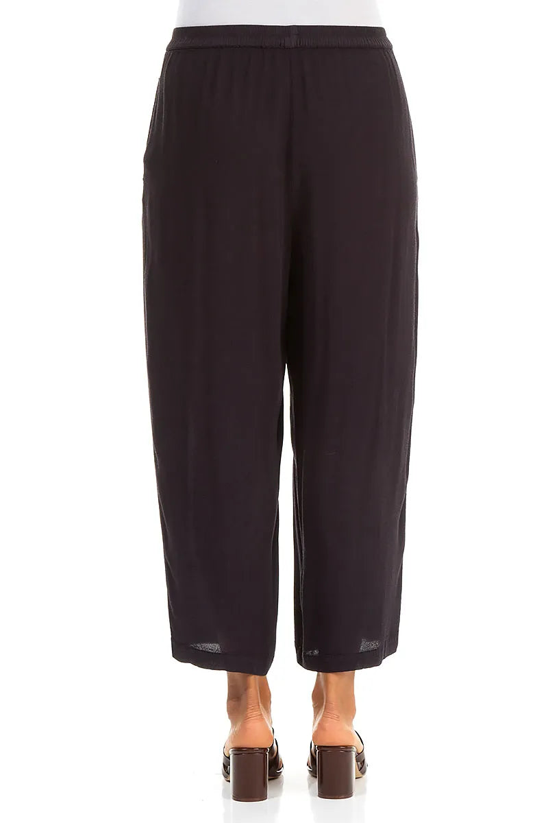 Relaxed Straight Graphite Viscose Trousers 2