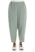 Relaxed Taper Sage Linen Trousers 1