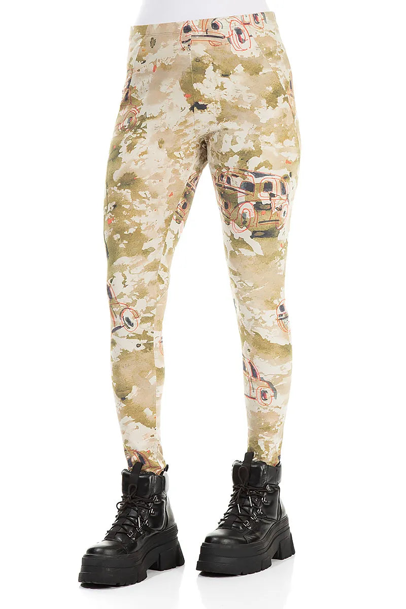 Retro-Baumwoll-Leggings