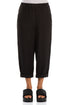 Roll Up Black Linen Trousers 1
