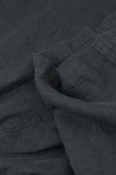 Roll Up Graphite Linen Trousers 4