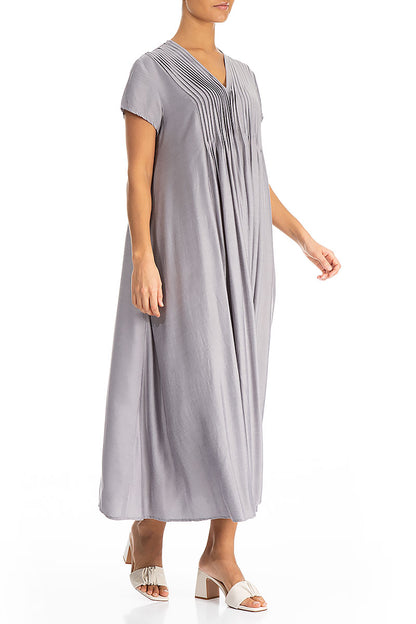Romantic Amethyst Silk Bamboo Dress 3
