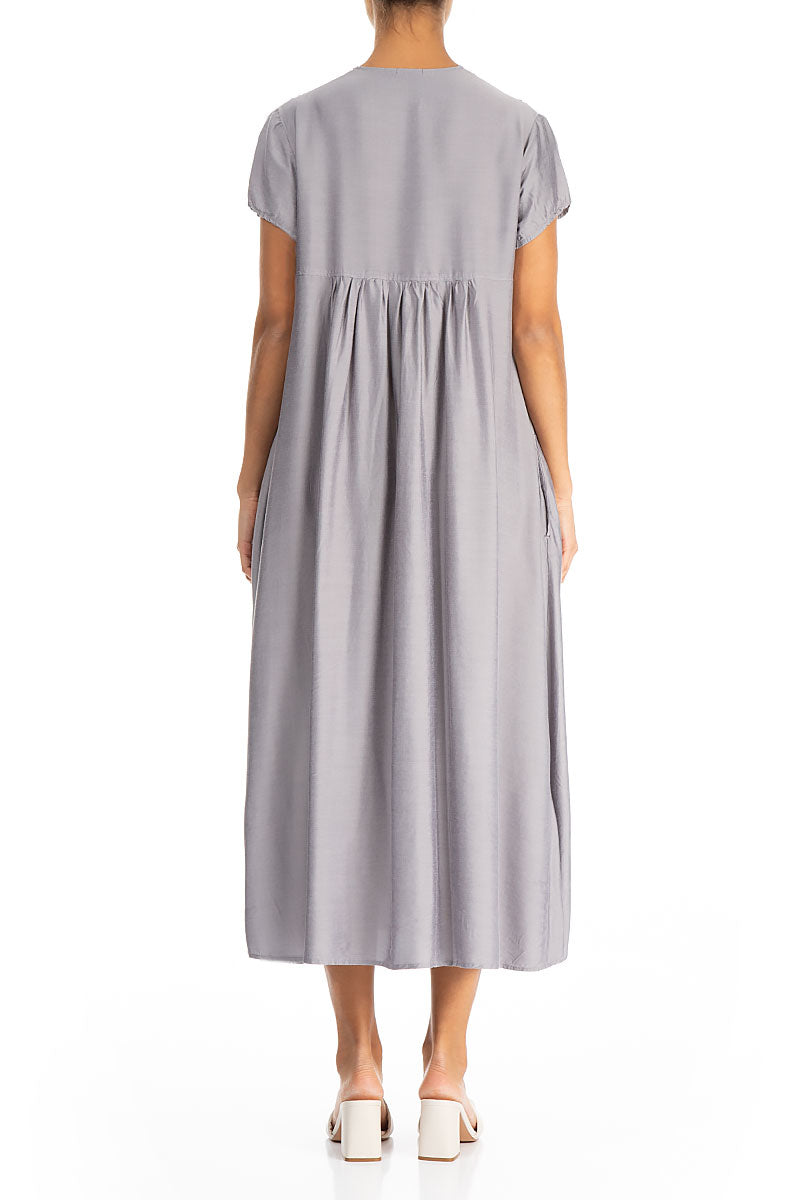 Romantic Amethyst Silk Bamboo Dress 2