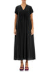 Romantic Black Silk Bamboo Dress 1