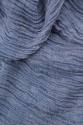Romantic Crinkled Blue Nova Silk Dress 5