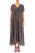 Romantic Crinkled Truffle Silk Dress 1