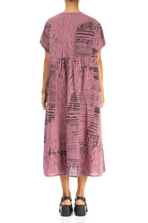 Romantic Mauve Taupe Serenity Linen Dress 2