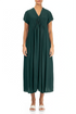Romantic Peacock Silk Bamboo Dress 1