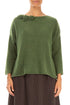 Rosette Dark Sage Wool Sweater 1