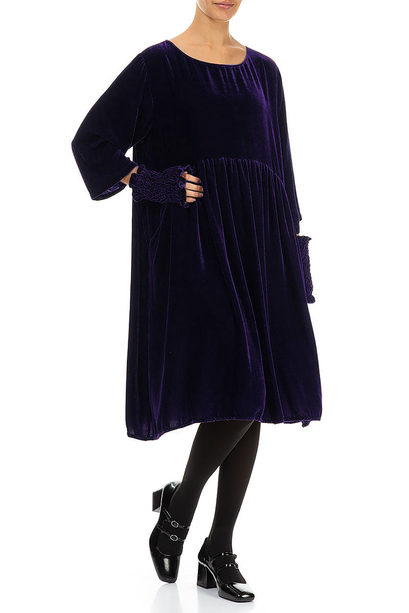 Royal Purple Silk Velvet Wristlets 2