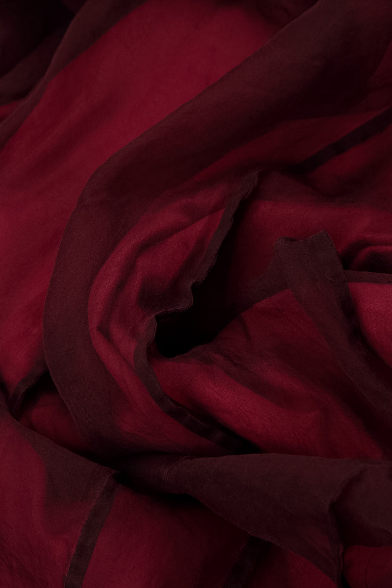 Ruby Crumpled Silk Chiffon Dress 5