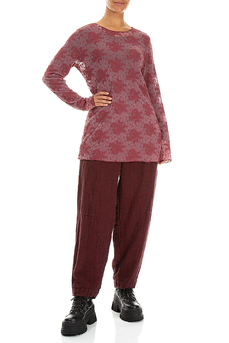 Ruby Floral Cotton Lace Blouse