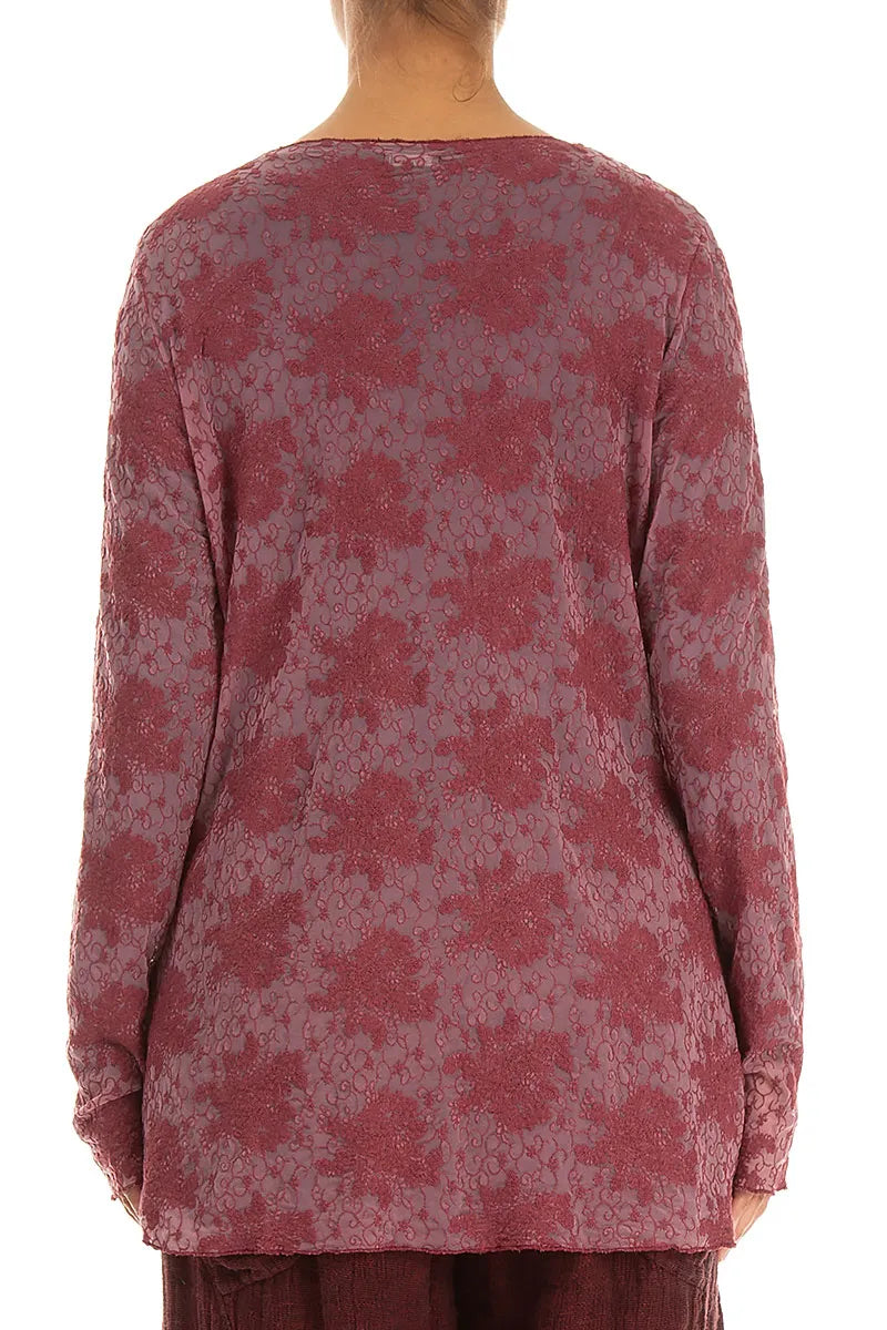 Ruby Floral Cotton Lace Blouse