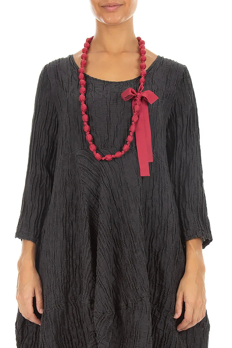 Ruby Silk Fine Bead Necklace
