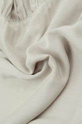 Flared Taupe Silk Bamboo Tunic Dress 5