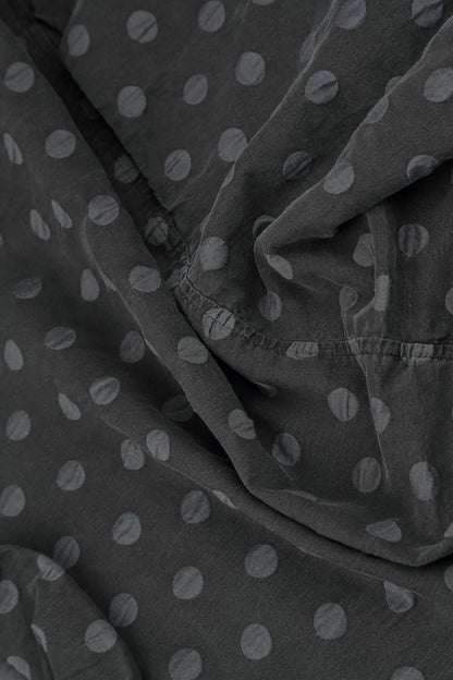Boxy Charcoal Dotty Silk Jacket 6