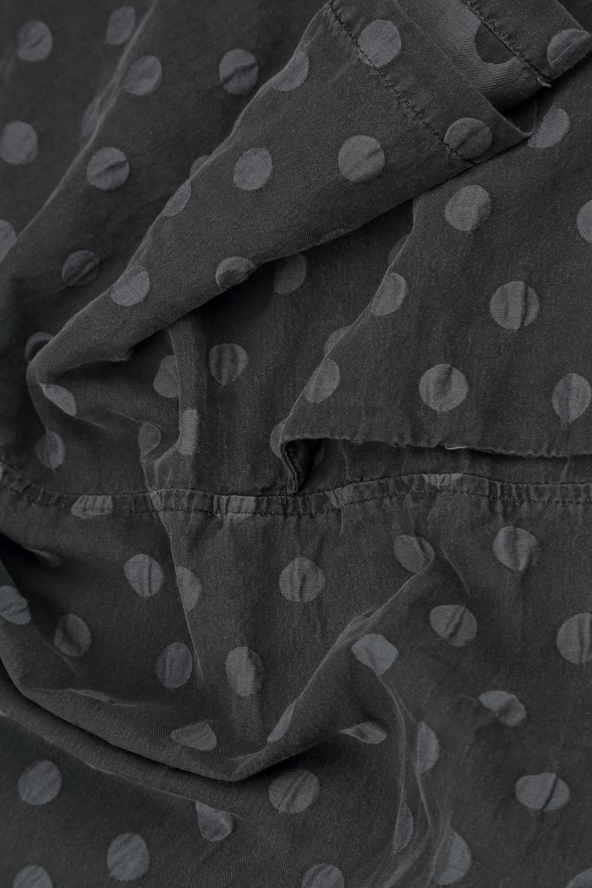 Boxy Charcoal Dotty Silk Jacket 5