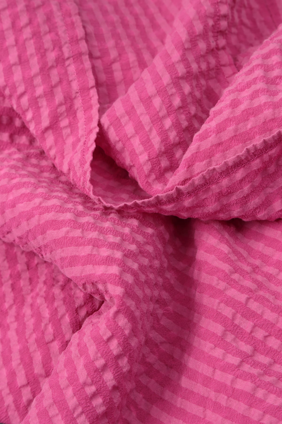 Loose Fuchsia Textured Silk Shirt 5
