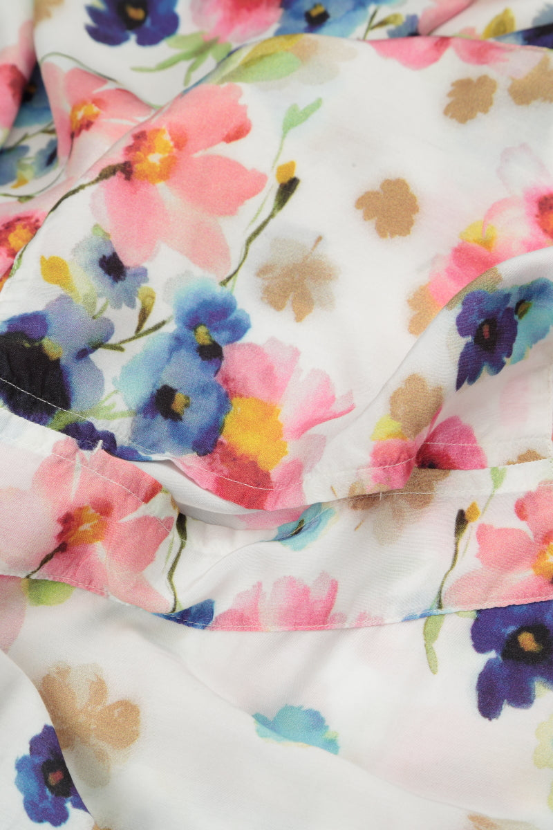 Flowy Primrose Silk Bamboo Tunic