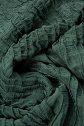 Two Pockets Sage Crinkled Silk Linen Dress 5