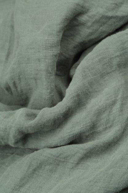 Sage Gauze Linen Scarf