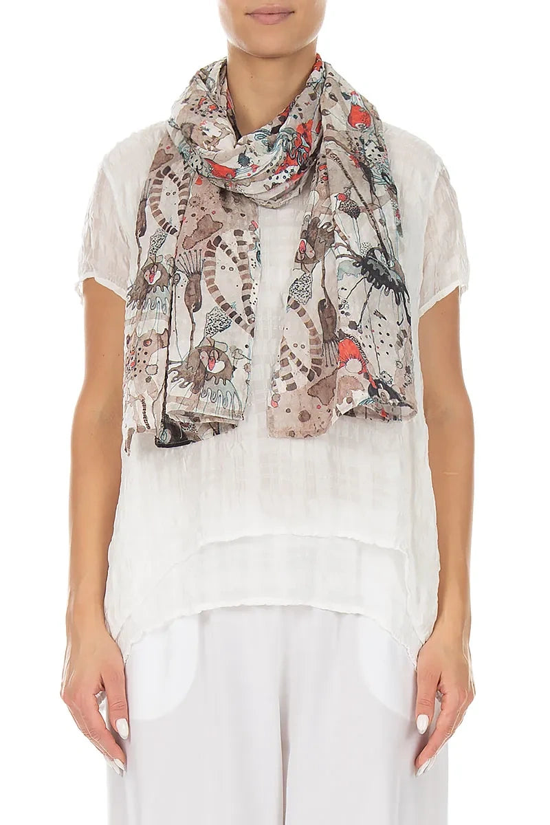 Savannah Textured Silk Scarf