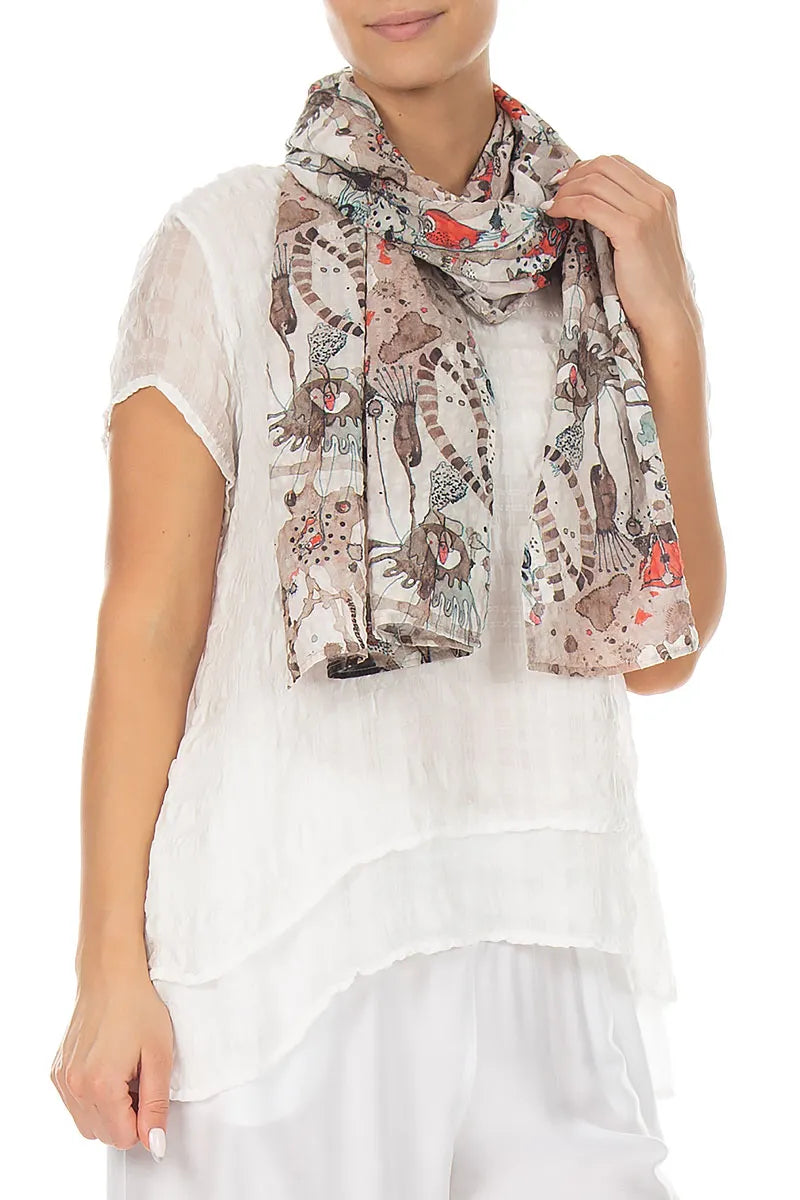 Savannah Textured Silk Scarf