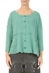 Seam Detail Mint Linen Cardigan 1