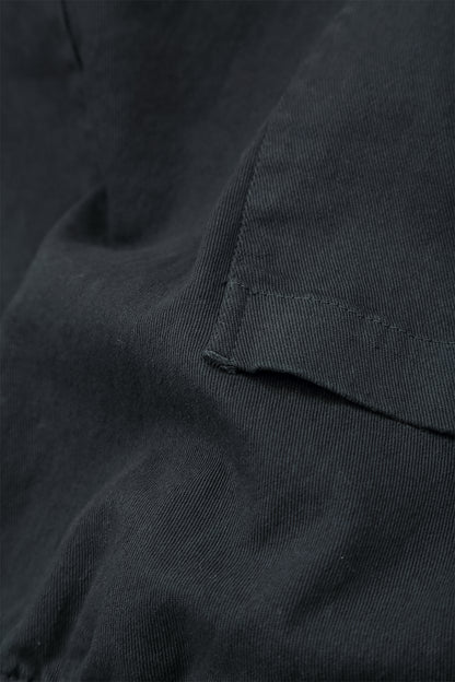 Seamed Slate Denim Cotton Trousers