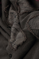 Serenity Patch Décor Truffle Linen Cardigan 5