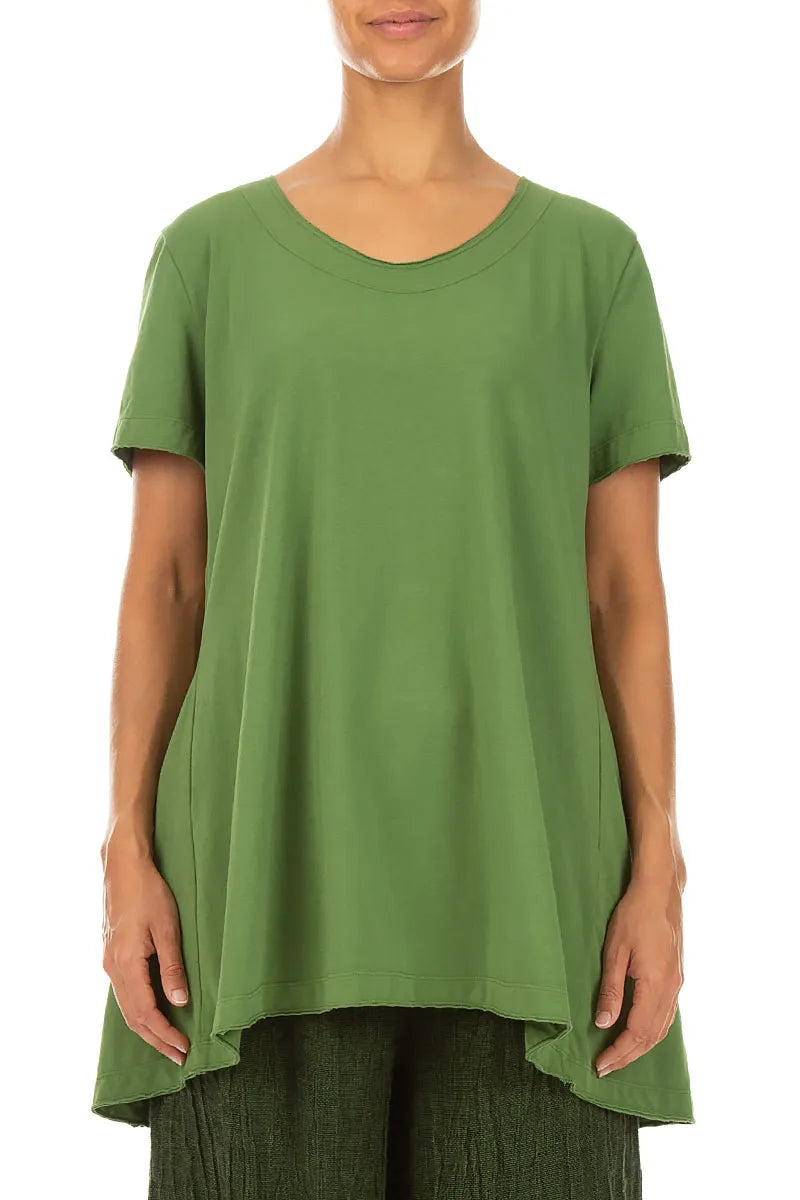 Shamrock Green Cotton Tunic Top 1