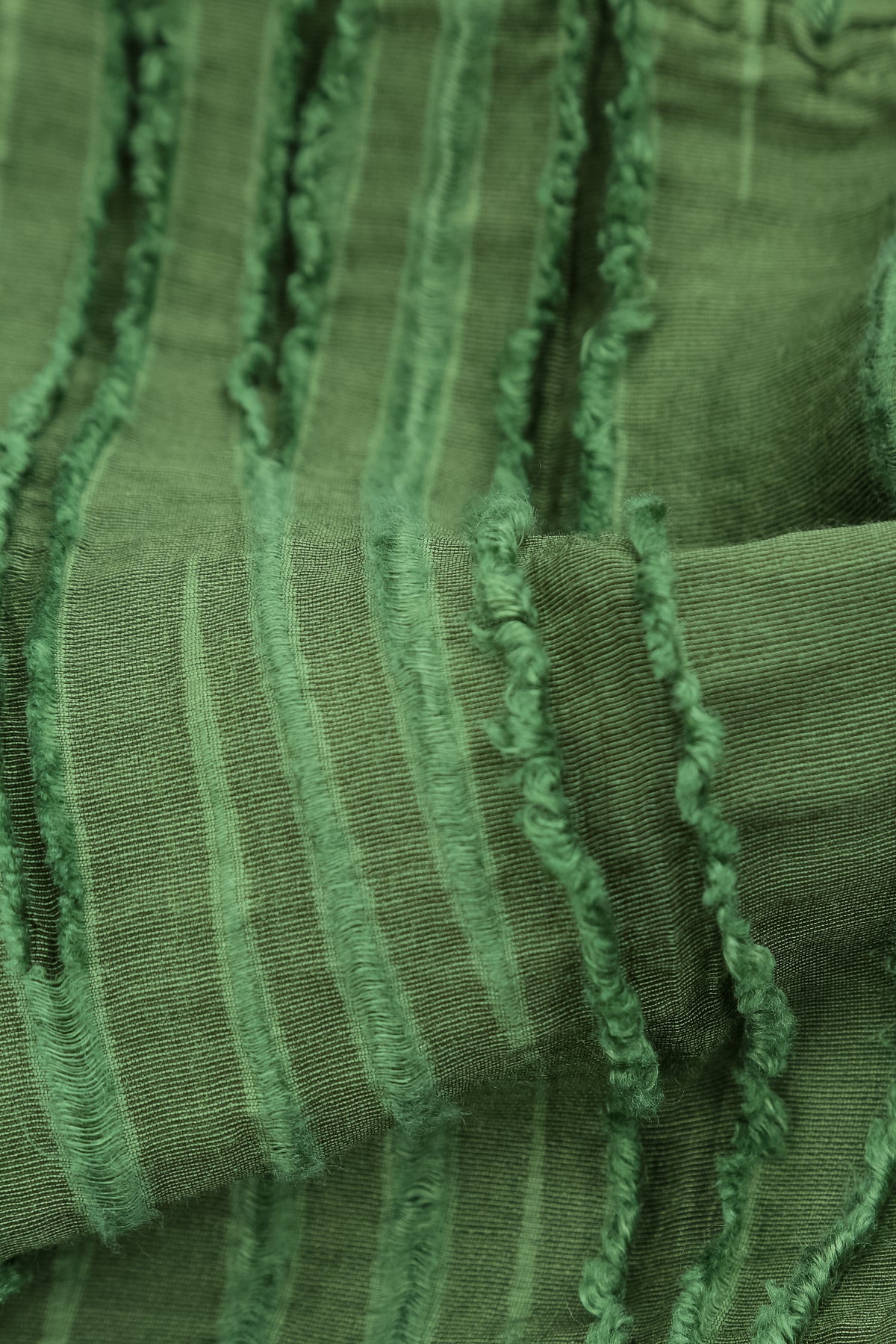 Shamrock Green Fray Weave Jacket