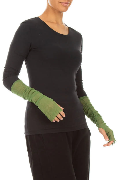 Shamrock Green Mesh Soft Cotton Wristlets