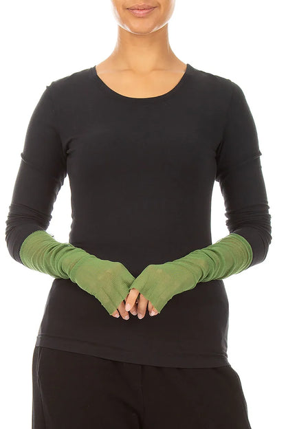 Shamrock Green Mesh Soft Cotton Wristlets