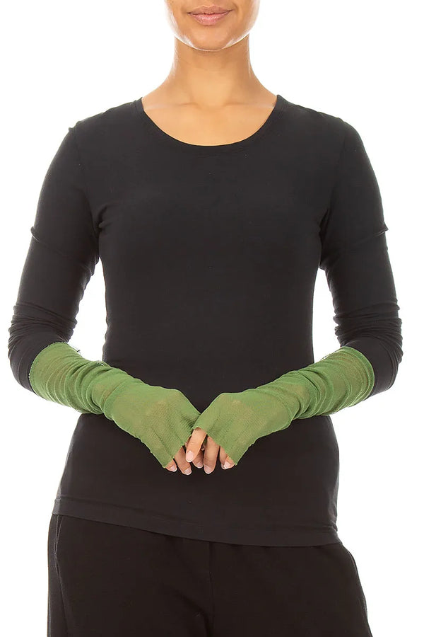 Shamrock Green Mesh Soft Cotton Wristlets 1