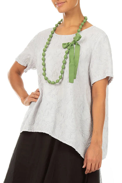Shamrock Green Silk Fine Bead Necklace 3