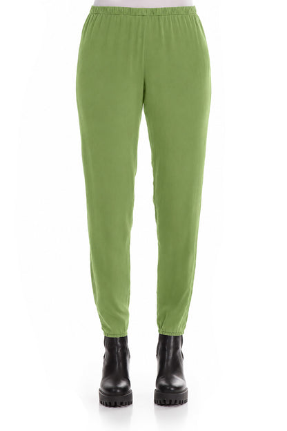 Shamrock Green Silk Leggings