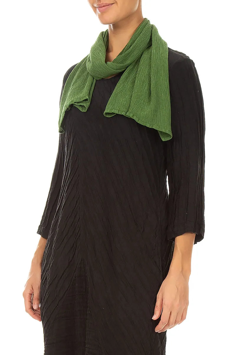 Shamrock Green Silk Viscose Scarf