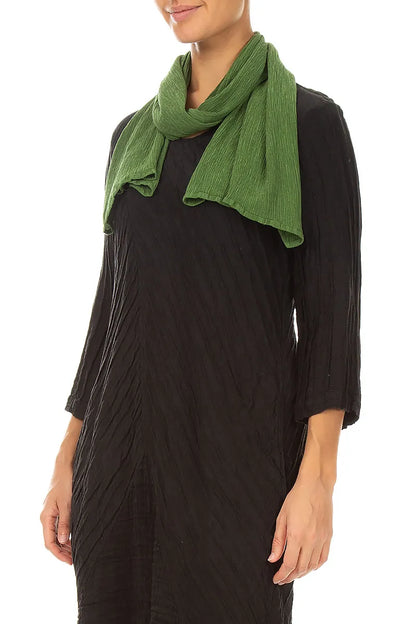 Shamrock Green Silk Viscose Scarf