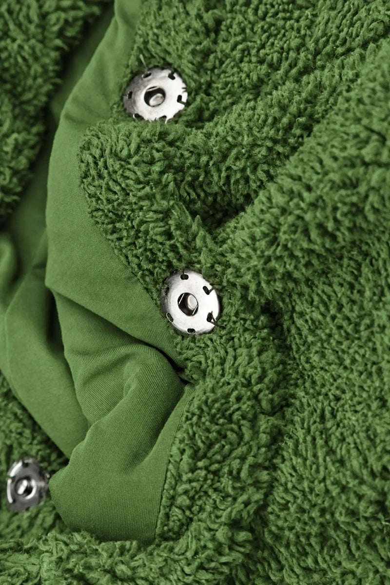 Shamrock Green Teddy Cotton Coat