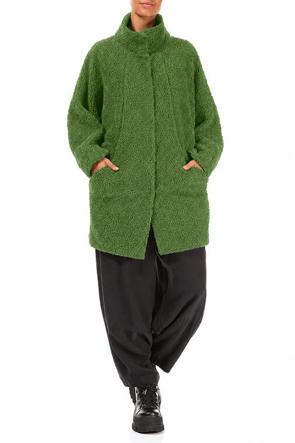 Shamrock Green Teddy Cotton Coat