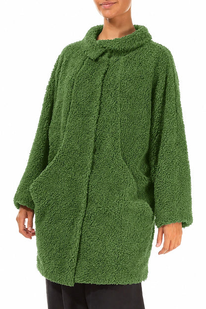 Shamrock Green Teddy Cotton Coat