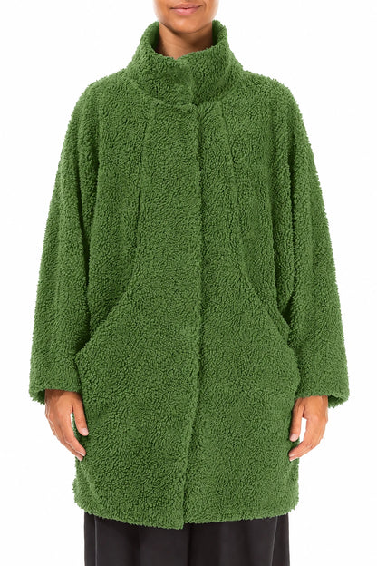 Shamrock Green Teddy Cotton Coat