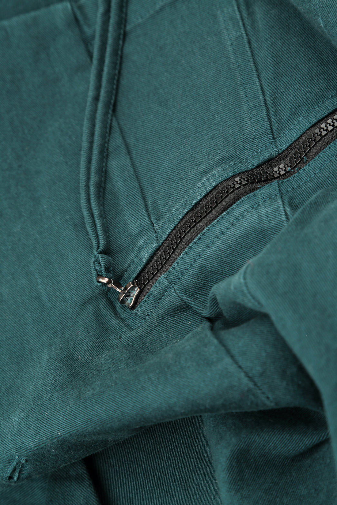 Shaped Deep Turquoise Denim Cotton Jacket 5