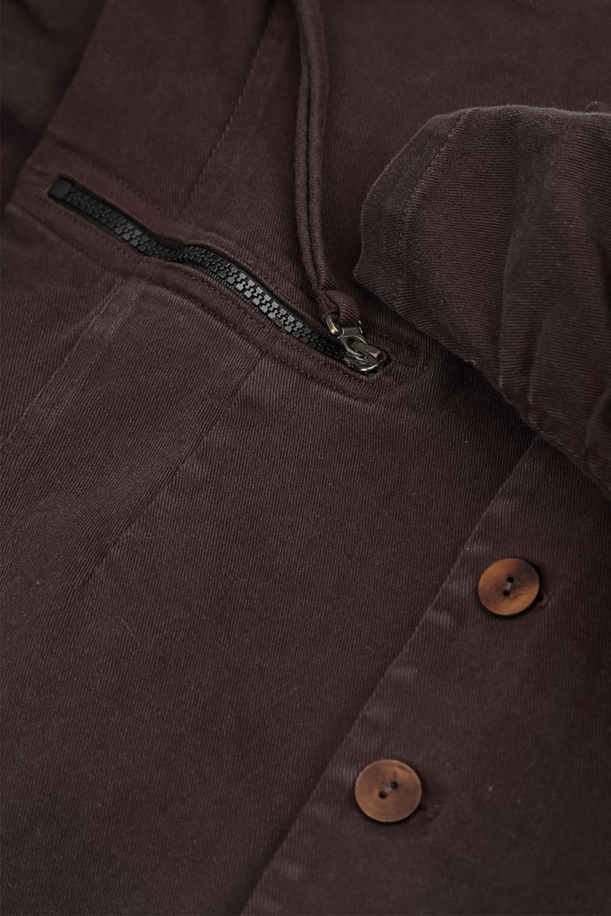 Shaped Truffle Brown Denim Cotton Jacket